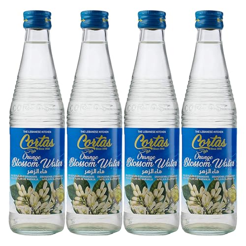 Cortas - Orange Blossom Water, 10 Fl Oz (Pack of 4)