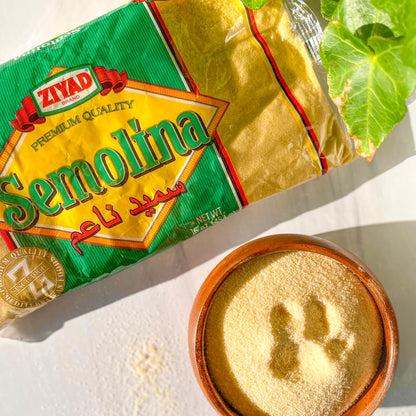 Ziyad Semolina Wheat, Smeed, Semolina Flour, Perfect for Stews, Soups, Gravy, Baking Breads, Biscuits, Pizza Crust with Low Fat, High Protein, High Fiber