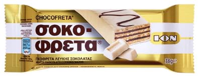 Ion White Chocolate Covered Wafer 38g 20pcs