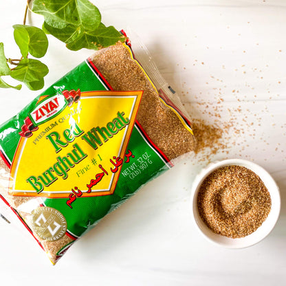 Ziyad Wheat Bulgur – Fiber-Rich Whole Grain, Nutty Flavor & Chewy Texture – Ideal for Tabbouleh, Kibbeh, Curries, Soups & Salads – Easy 30-Minute Prep, Vegan