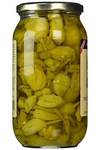Krinos Imported Pepperoncini in Vinegar Brine, Bold Flavor, Crunchy, Ready to Eat – 1.14lb Jar