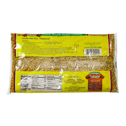 Ziyad Whole Lentils Variety – Bean Lentil 16 oz, All Natural Small 16 oz, Large Green 32 oz (Pack of 12)