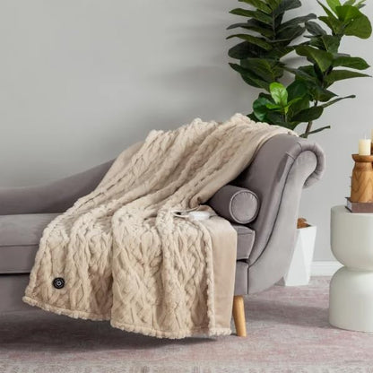 Berkshire Life Heated Throw 1727183 designed in new england