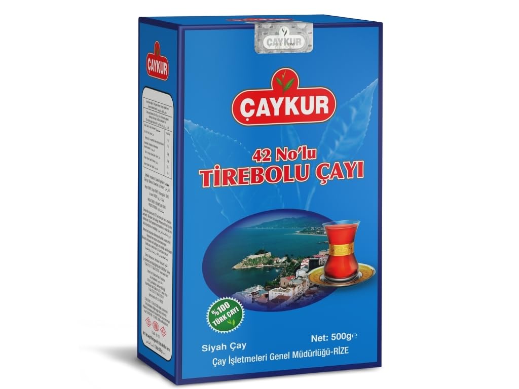 ÇAYKUR Tirebolu 42 Turkish Black Tea, Loose Leaf, Strong Aromatic Flavor, Premium Traditional Breakfast Tea