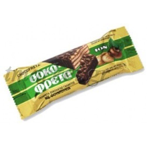 ION Greek Traditional Chocofreta with Hazelnuts - 10 Bars X 38g