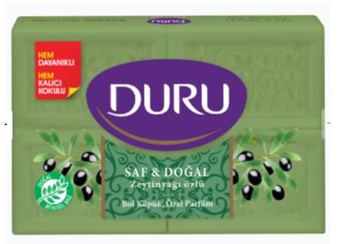 Duruu Pure & Natural Olive Oil Soap (8 x 150 g) Total 1200g (42.3oz)