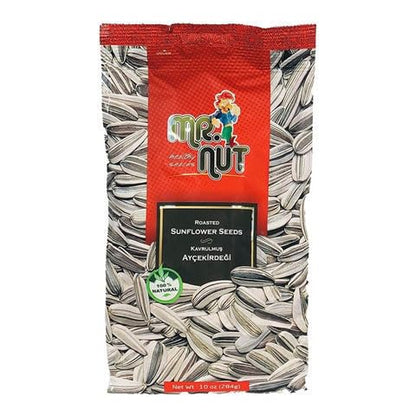 MrNut Sunflower Seeds Variety Pack, Roasted Salted and Unsalted, 10 oz Bags, 2-Pack