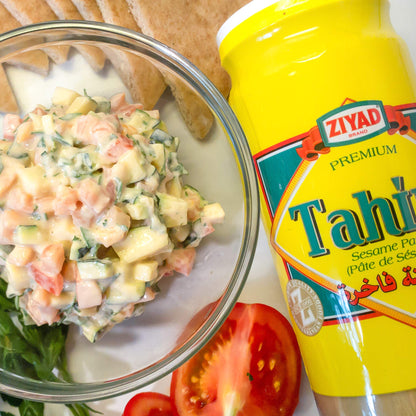 Ziyad Brand Tahini Sesame Paste, No Additives, No Preservatives, Perfect for Pita Bread, Meat, Vegetables and More!