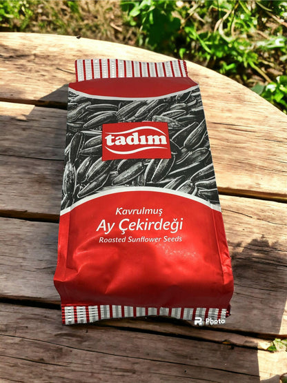 Tadim Sunflower Seeds Organic Original Salted Jumbo (LESS SALTY, Pack of 2 12.6 Oz)