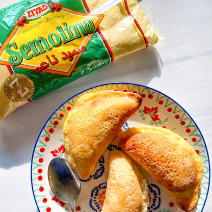 Ziyad Semolina Wheat, Smeed, Semolina Flour, Perfect for Stews, Soups, Gravy, Baking Breads, Biscuits, Pizza Crust with Low Fat, High Protein, High Fiber