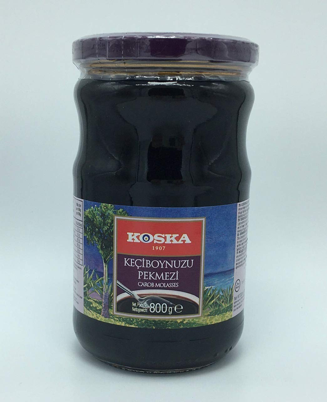 Koska Carob Molasses 800g in Glass Jar (Keci Boynuzu - Harnup Pekmezi)