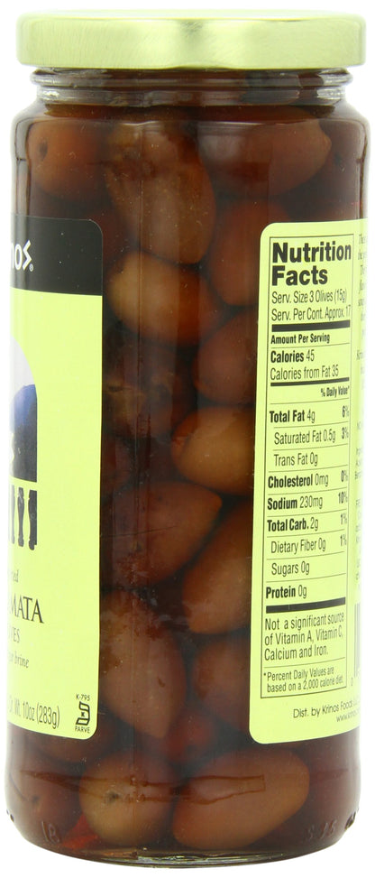 Krinos Kalamata Olives in Vinegar Brine, 16.0 Ounce (Pack of 6)