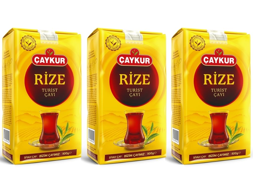 ÇAYKUR Rize Turist Black Tea, Authentic Turkish Loose Leaf Tea, Rich Aroma & Smooth Taste, Daily Rituals & Breakfast tea 500g / 17.6 Oz