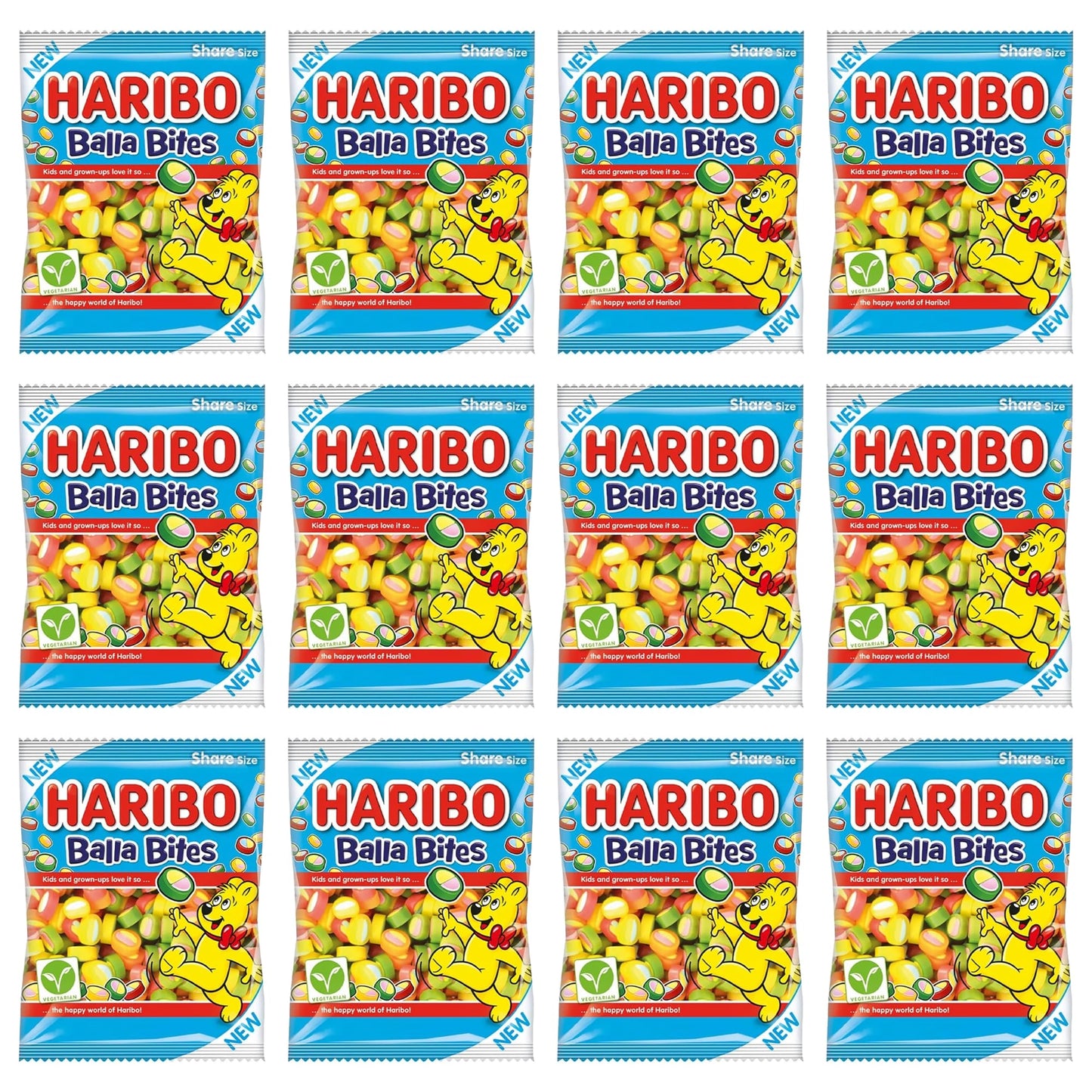 HARIBO Balla Bites 140g (Pack of 12)