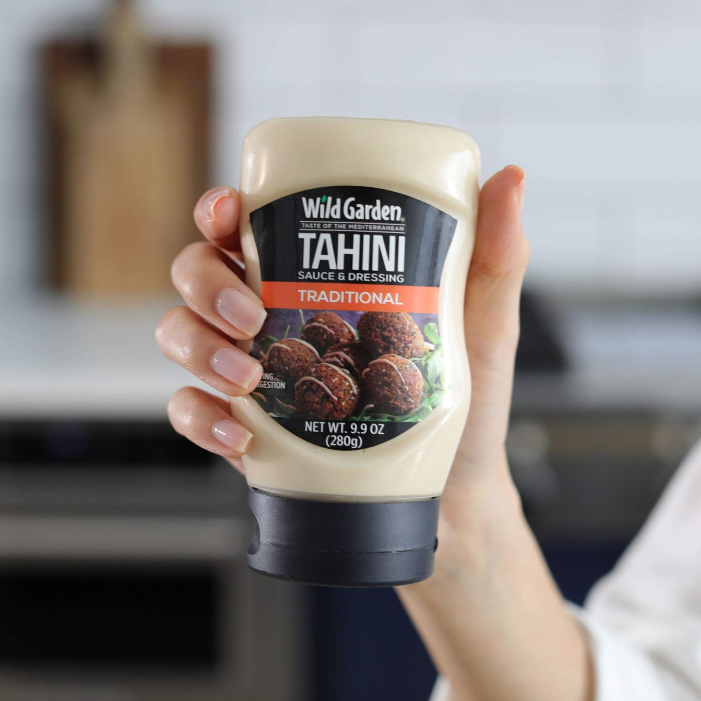 Wild Garden Tahini Sauce & Dressing, Traditional, 9.9 Ounce Easy Squeeze Bottle (Pack of 6)