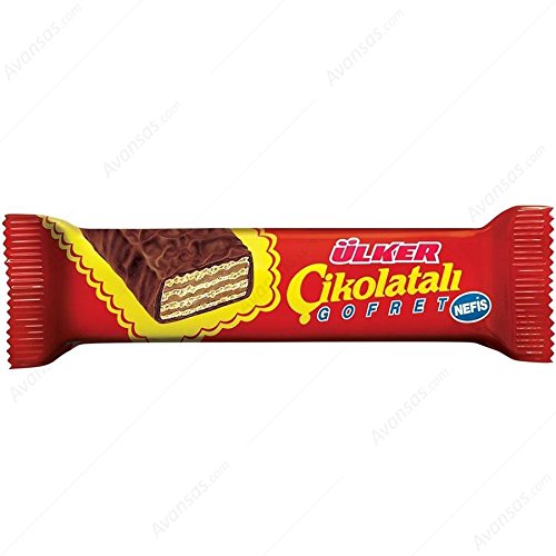 Ulker Turkish Biscuits Chocolate Wafer Gofret (1 Box 36 Pieces)