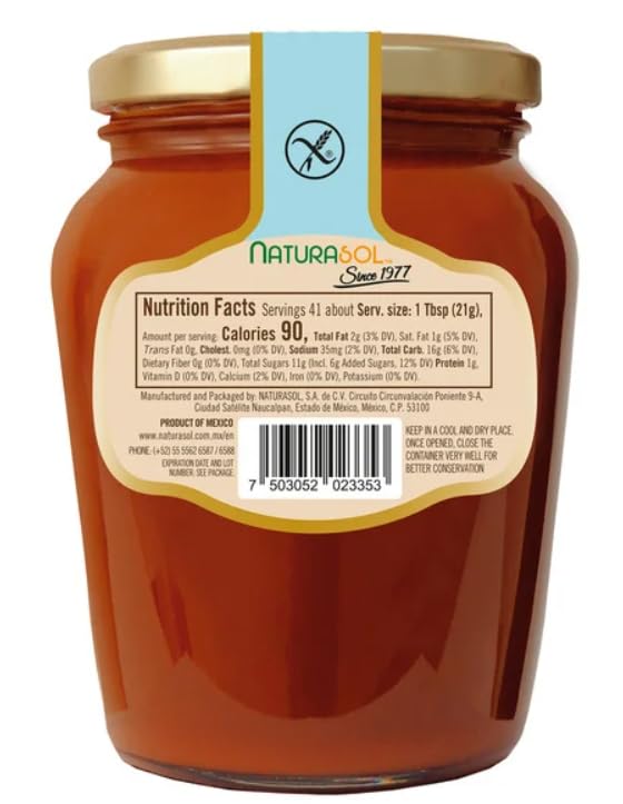 Naturasol Cajeta Mexican Caramel Spread, 1.9 lb (870g), Glass Jar