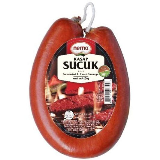 Nema Halal Zabihah Beef Sucuk, Fermented & Cured Sausage made with Beef (Kasap Sucuk)