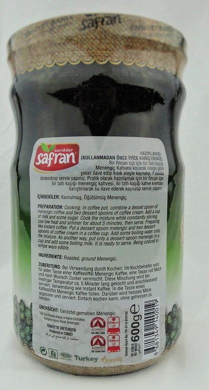 Safran Traditional Coffee Series (Turkish) (Menengic (Pistachio) Coffee 21.16 Oz, Pack of 2)