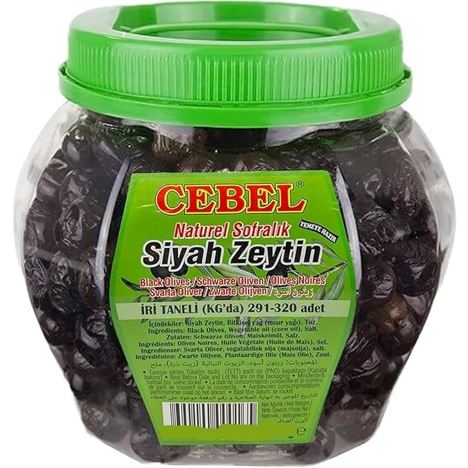 Cebel - Turkish Black Olives, 24.6oz (700g) S