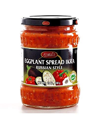 ZerGut Eggplant Spread Ikra (Russian Style) Kosher 2 Glass Jars 19oz/540g each_AB