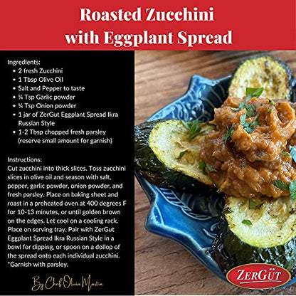 ZerGut Russian Style Eggplant Spread Ikra, 19.0 ounce