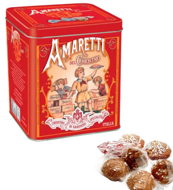 Amaretti Del Chiostro Cookies, 14.1oz (400g) Tin
