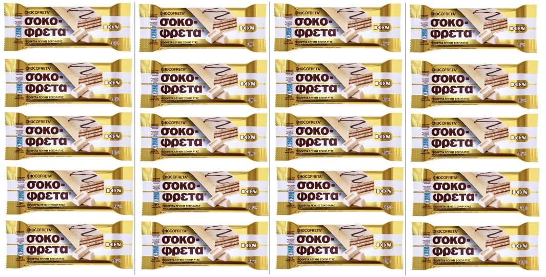 Ion White Chocolate Covered Wafer 38g 20pcs
