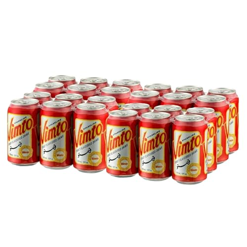 Vimto Sparkling Fruit Flavored Drink, Flavored with Natural Extracts of Blackcherry, Rasberry Juice and Herbs