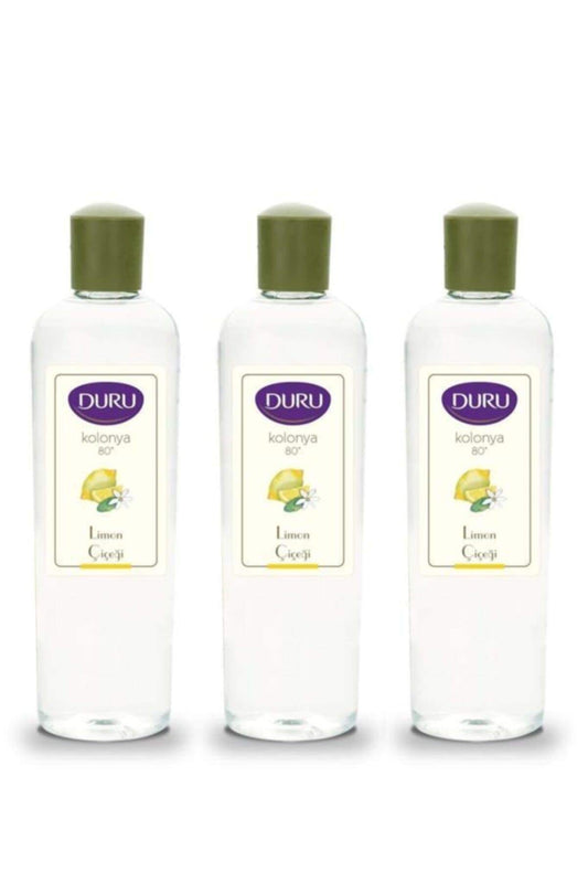 Duru Lemon Cologne 200 ml Pack of 3 (6.76 Ounce), Agua de Colonia , Colonia casera, Eau de Cologne (Unisex) For daily use, in the office, at home or travel