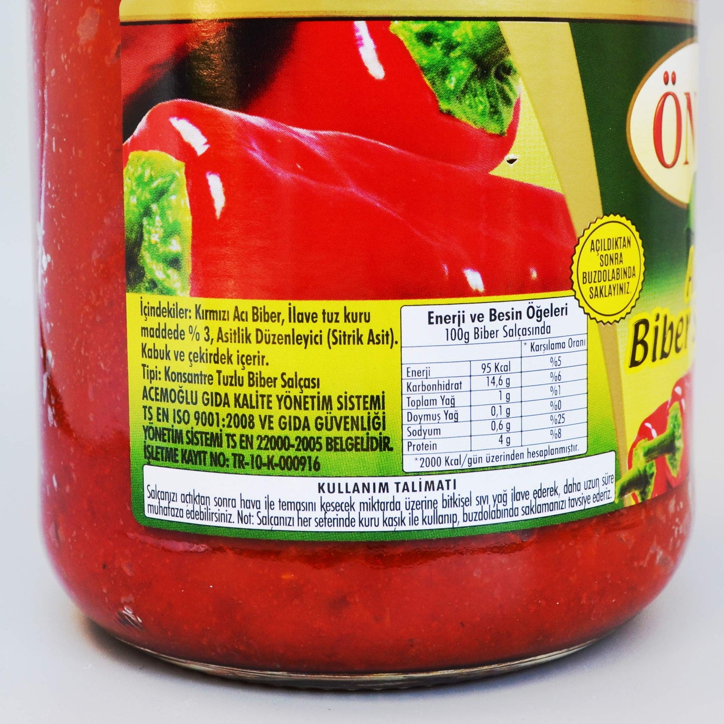 Oncu Hot Pepper Paste