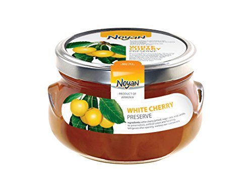 Preserve White Cherry Noyan 1 Lb. 100% Natural (Kosher) Imported from Armenia by Noyan
