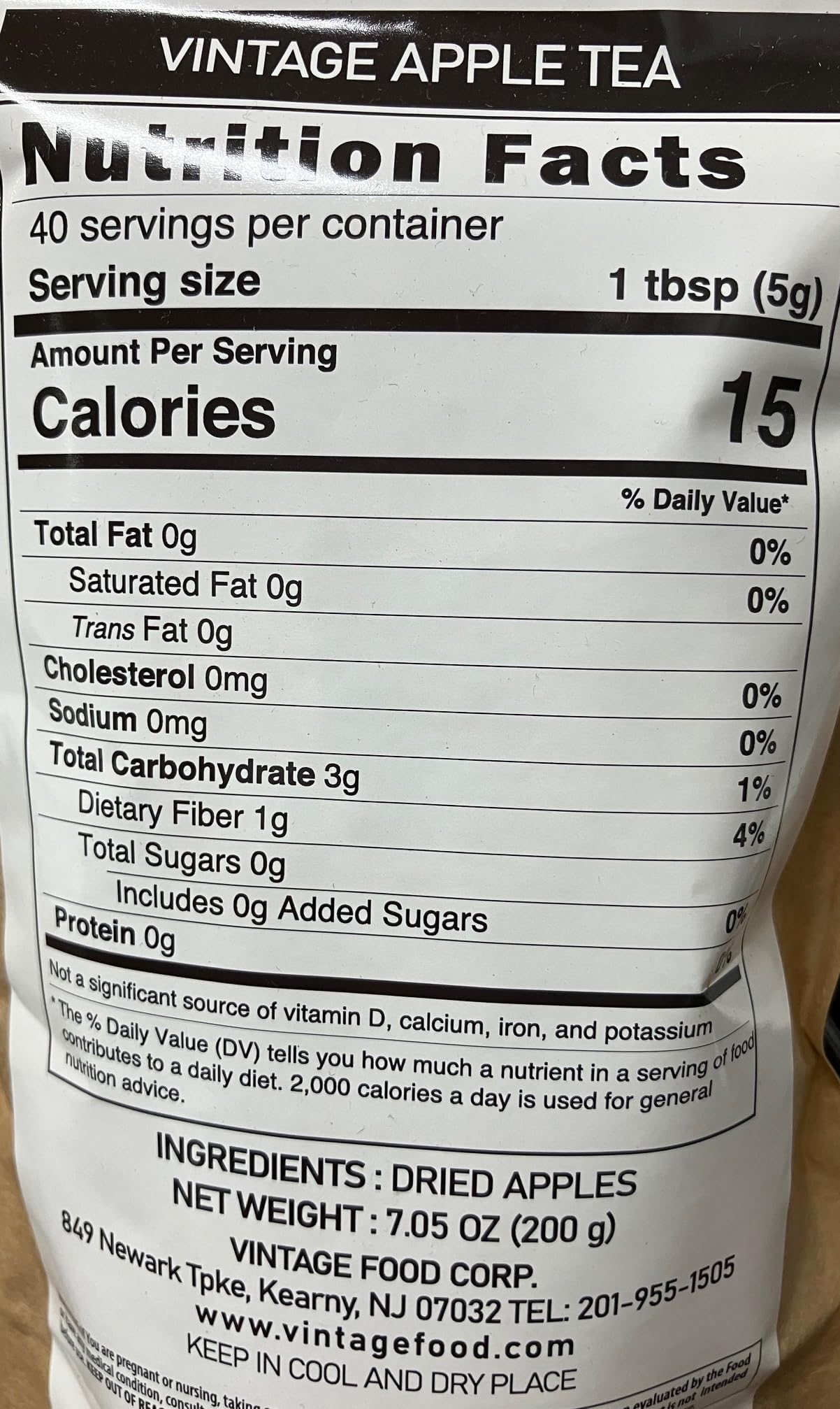 Vintage Apple Tea, 7.05 oz