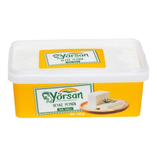 Yorsan Whole Fat Classic Feta Cheese 26.4 oz (Yorsan Tam Yagli Beyaz Peynir 750g)