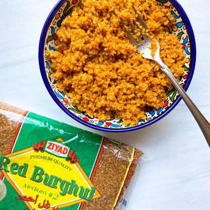 Ziyad Cracked Wheat Bulgur – Fiber-Rich Whole Grain, Nutty Flavor & Chewy Texture – Ideal for Tabbouleh, Kibbeh, Curries, Soups & Salads – Easy 30-Minute Prep, Vegan