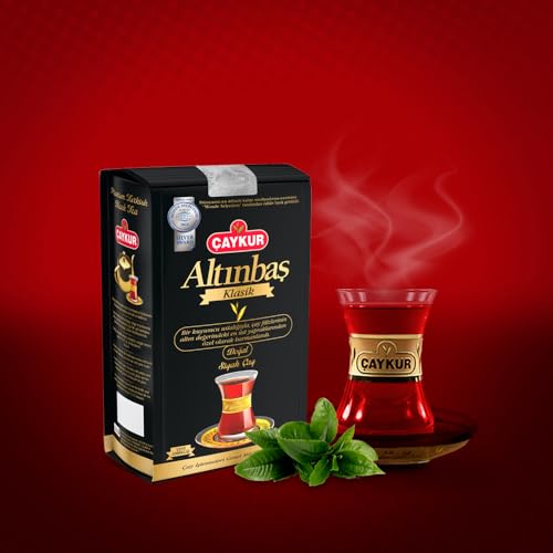ÇAYKUR Altınbaş Golden Tips, Premium Gourmet Black Tea, Loose Leaf, Strong Tea Buds, Rich Aroma 500g / 17.6 Oz