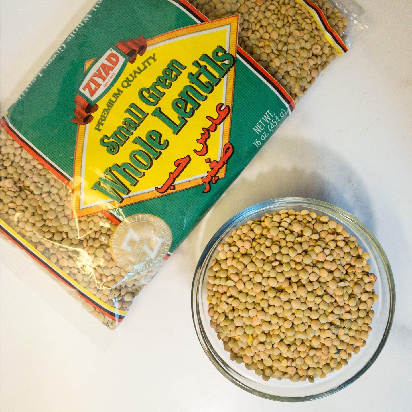 Ziyad Whole Lentils Variety – Bean Lentil 16 oz, All Natural Small 16 oz, Large Green 32 oz (Pack of 12)