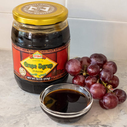 Ziyad Brand Premium Grape Syrup/Peckmiz, Halal, Shaved Ice, No Additives, No Preservatives, Great Topping for Pancakes, Ice Cream, Smoothies, and Yogurt Parfaits!
