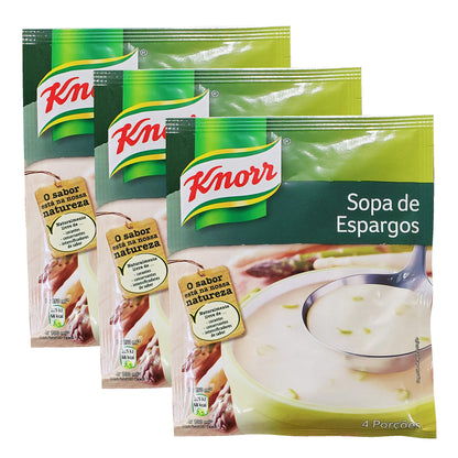 Knorr Sopa de Legumes - Portuguese Asparagus Soup (3 Pack, Total of 6.6oz)