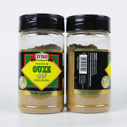 Ziyad Shaker Premium Ouze Spice Blend, Salt-Free, Vegan, Vegetarian, No Colors, No Additives, No Preservatives, 5.3oz