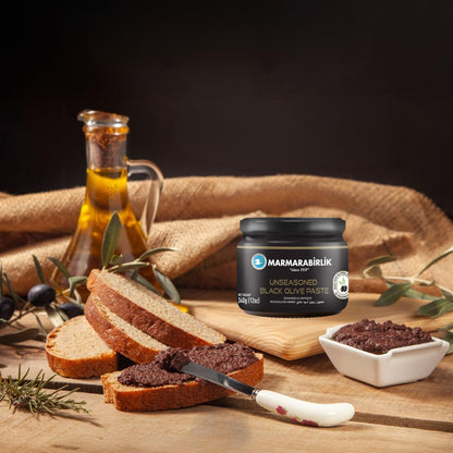 Marmarabirlik, Black Olives Spread, Turkish Olive Paste & Tapenade, Gourmet Mediterranean Flavor, Sandwiches, Crackers, Appetizer, Dips & Salads, Vegan, Kosher, Halal