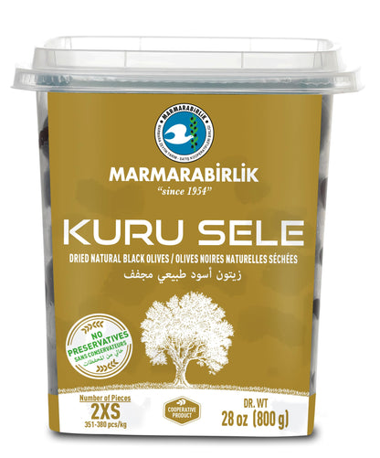 Marmarabirlik Dry Cured Black Olives, Turkish Dried Natural Olives, Gourmet Mediterranean Flavor, Perfect for Salads, Mezze & Breakfast, Vegan, Kosher, Halal, Snack Packs