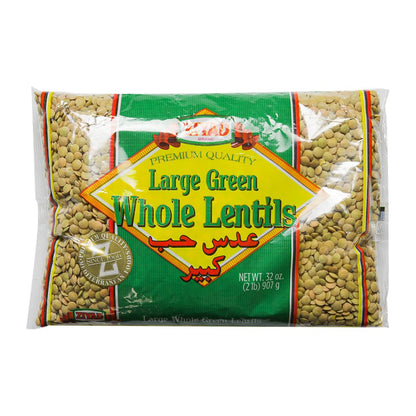 Ziyad Whole Lentils Variety – Bean Lentil 16 oz, All Natural Small 16 oz, Large Green 32 oz (Pack of 12)