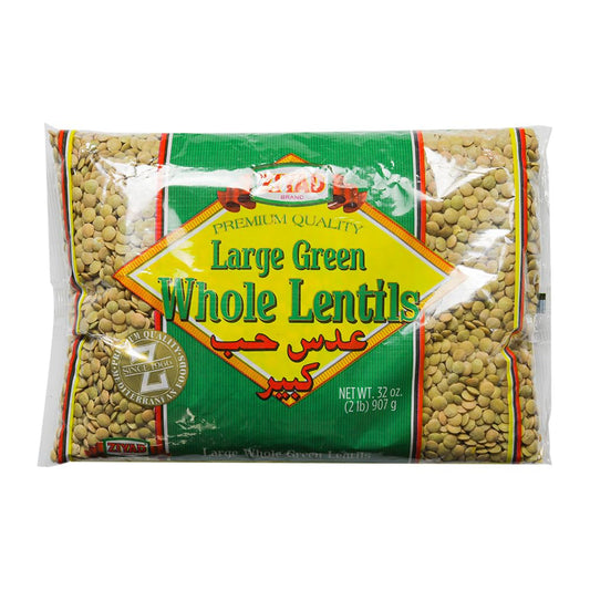 Ziyad Whole Lentils Variety – Bean Lentil 16 oz, All Natural Small 16 oz, Large Green 32 oz (Pack of 12)
