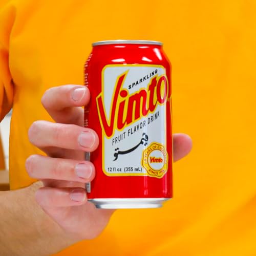 Vimto Sparkling Fruit Flavored Drink, Flavored with Natural Extracts of Blackcherry, Rasberry Juice and Herbs