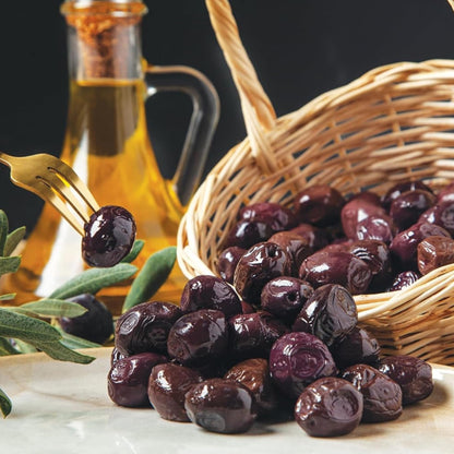 Marmarabirlik Dry Cured Black Olives, Turkish Dried Natural Olives, Gourmet Mediterranean Flavor, Perfect for Salads, Mezze & Breakfast, Vegan, Kosher, Halal, Snack Packs