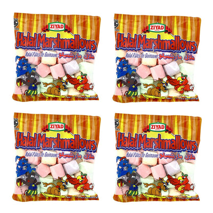 Ziyad Gourmet Halal Marshmallows, Pork-Free, Egg-Free, Dairy-Free, Gluten-Free, Perfect for Holidays and S’mores!