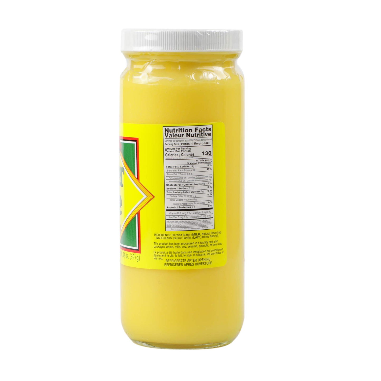 Ziyad Pure Ghee Clarified Butter, Paleo and Keto-Friendly | Lactose and Casein Free | Shelf-Stable, Spreadable, High-Heat Cooking, Roasting, Sautéing, Baking, Coffee,
