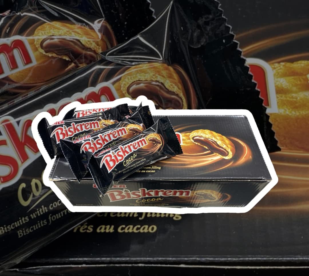 Biskrem Cocoa[Biscuits With Cocoa Cream Filling][Pack of 24]
