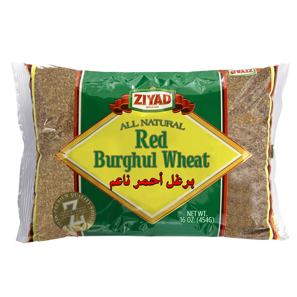 Ziyad Wheat Bulgur – Fiber-Rich Whole Grain, Nutty Flavor & Chewy Texture – Ideal for Tabbouleh, Kibbeh, Curries, Soups & Salads – Easy 30-Minute Prep, Vegan